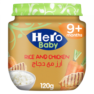 HERO BABY RICE AND CHICKEN JAR 120 GM